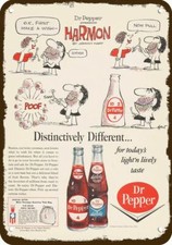 1964 DR. PEPPER JOHNNY HART HARMON Cartoon VnLook DECORATIVE REPLICA METAL SIGN picture