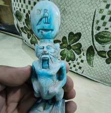 Egyptian Artifacts Unique Authentic Pharaonic Statue Of Egyptian God Bes BC picture