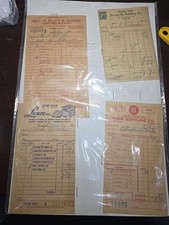 Vintage 1950s York PA Soda Receipts 7UP Hires G.F. Plitt York Bottling Lance picture