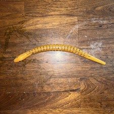 Vintage Reticulated 9” Wooden Snake hand Carved folk art wood  picture