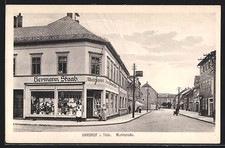 Postcard Ear Druf i. Thuringia, market street with fashion shop by Hermann Staab  picture