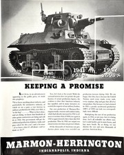 1943 Marmon Herrington Tank Military WWII War Effort Indiana Vtg Mag Print Ad picture