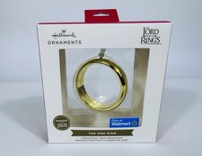 NIB Hallmark The Lord Of The Rings The One Ring Premium Metal Christmas Ornament picture