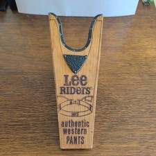 Vintage Lee Riders Jeans Authentic Western Pants Wooden Boot Jack Advertising picture