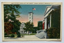 Richard Furman Hall Library Furman University Greenville SC 1957 Postcard B10 picture