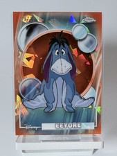 2026 Topps Chrome Sapphire Disney Eeyore Orange Refractor #/25 Perfect Card picture