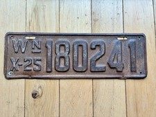 1925 Washington State License Plate picture