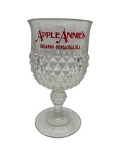 Apple Annie's Orlando Pensacola Diamond Point Goblet Barware 6.5