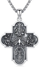 925 Sterling Silver Patron Saint Medals for Men Women picture