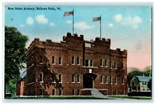 c1923 New State Armory, Bellows Falls Vermont VT Antique Posted Postcard  picture
