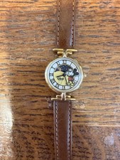 Mickey Mouse Watch Vintage Walt Disney Time Works Quartz New Battery 10-26 picture