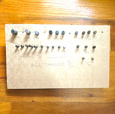 Assorted Machinist Shank Counterbore Pilots, Labeled Sizes (All Shanks 3/16). picture