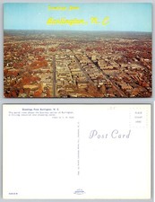 Greetings from Burlington North Carolina Aerial View Postcard picture