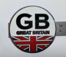 Vintage Emblem Ves pa G B GREAT BRIT IAN Flag Br itish Badge Placca LG455 picture
