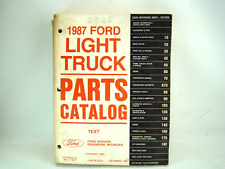 1987 Ford Light Truck OEM Parts Catalog Volume-1 Text picture