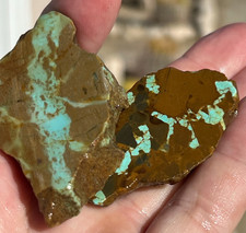 Authentic Pilot Mountain Turquoise Collectible Lapidary Slabs 250cts picture
