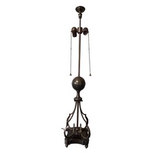 Vintage Cast Brass Bridge Floor Lamp 40