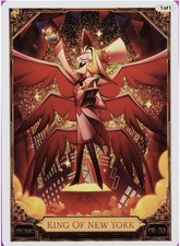 NYCC 2026 PSA HAZBIN HOTEL LUCIFER KING OF NEW YORK PROMO CARD IN HAND picture