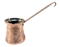 Vintage Houston International Solid Copper Turkish Coffee Pot Cezve Ibrik 12.5