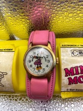 Minnie Mouse, NEW, Vintage, 1970's Walt Disney Productions, Bradley Time Watch picture