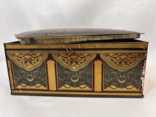 Huyler's Vintage Candy Tin Green Red Gold Art Deco Collectable picture