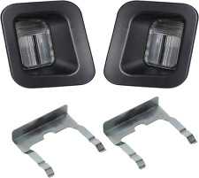 License Plate Lights Lamp Lens Black Clips Housing Compatible with 2003-2018 Dod picture