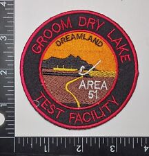 GROOM LAKE AREA 51 Dreamland Facility UFO SKUNK WORKS Iron On Quality Patch  picture