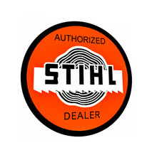 NEW STIHL SLANT LOGO DECAL CHAINSAW. RAMBLER CUP, TOOL BOX,LOCKER SIGN STICKER picture