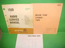 1968 BUICK GS CHEVROLET CHEVELLE OLDSMOBILE 442 DELCO 8-TRACK SERVICE MANUAL picture