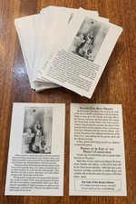 Lot of 100 Traditional Catholic Prayer Card - Prayers For Holy Priests picture