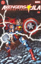 Avengers/JLA #4 VF/NM; DC | Kurt Busiek George Perez 1st Print Mjolnir - w/Bag+B picture