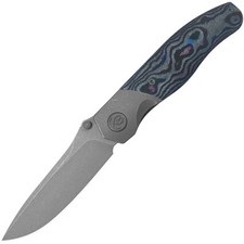 Kubey KB Knives Velvet Snake Titanium & Carbon Fiber Folding M390 Knife 266B picture