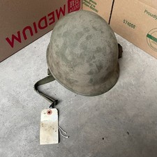 WWII WW2 World War II US Military Army M1 Front Seam Swivel Bale Helmet picture