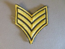 NEW VINTAGE ORINGINAL WW2 US ARMY SERGEANT RANK STRIPES PATCHES GLOWS picture