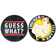EL15-7 Guess What Chicken Butt Coin Birthday Anniversary Valentines Day Present picture