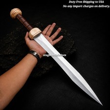 Handmade J2 Steel Hunting Battle Ready Spartacus Roman Mainz Gladius Sword  picture