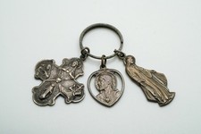 Vintage Sterling Silver Catholic Virgin Mary Religious Medals 3cm JB52 picture