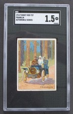 Vintage T37 Turkey Red Cigarettes Franklin Automobile Series SGC 1.5 picture