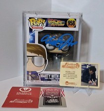 Micheal J. Fox signed  Back to the Future #958 Marty McFly Funko Pop W/COA picture