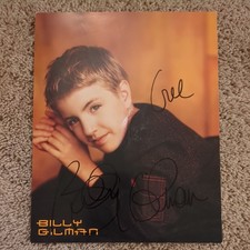 Billy Gilman 8x10 signed portrait autographed (slight damage - see photos) picture