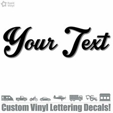 Custom Vinyl Lettering Decal Sticker Car Window Bumper Letters Numbers Boat Name picture