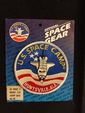Vintage US Space Camp Patch Huntsville AL New on Card Space Gear Rocket Center picture