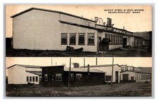 Dual View Skagit Hotel & Iron Works Sedro-Wooley WA UNP B&W DB Postcard H28 picture
