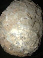 4” Blue Chalcedony Crystal Geode Quartz Rough 2 Lb Sphere picture