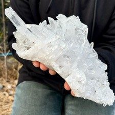 3.13LB A+++ Natural white Crystal Himalayan quartz cluster /mineralsls Specimen picture