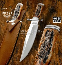 Custom Handmade Beautiful Elephant Engraved Bowie picture