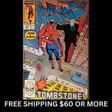 The Spectacular Spider-Man #142 (1988, Marvel) NM 9.4 Tombstone Showdown picture