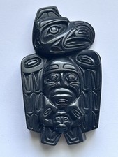 Carved Black Stone (Argallite-Style) Pafific Northwest Coast  picture