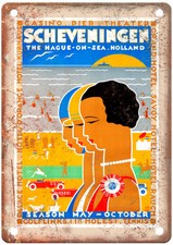 Vintage KALFF Louis Scheveningen 1920 Travel Poster Retro Look Sign T1143 picture
