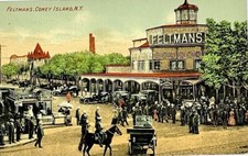 1911 Feltman's Hot Dogs Coney Island Brooklyn New York City NYC Post Card picture